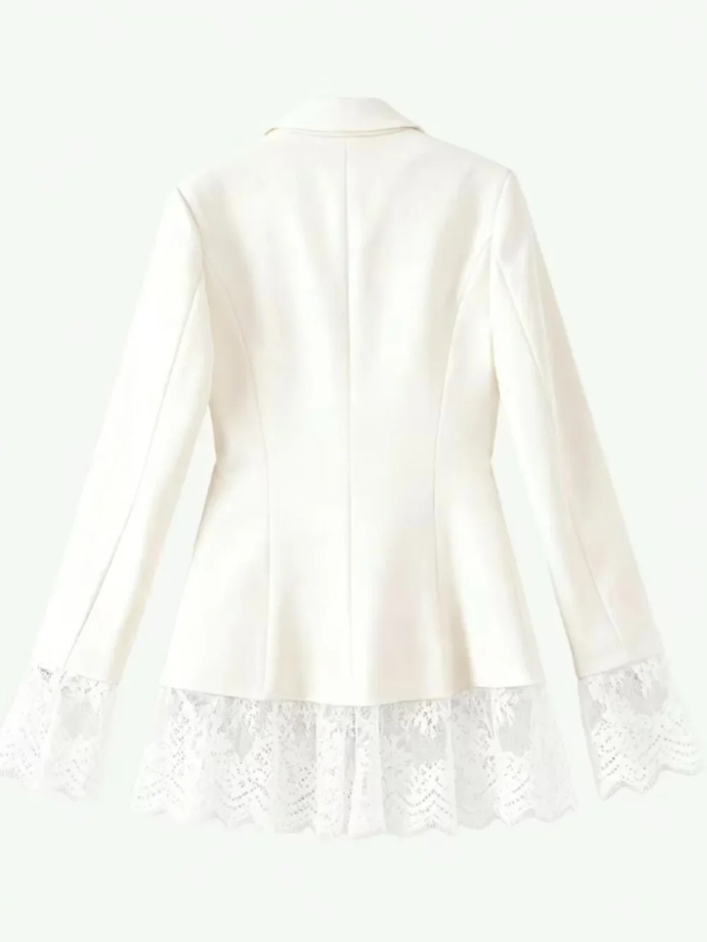 Fashionable Women's Elegant Blazer, Stylish and Versatile Lace-Trimmed New Suit